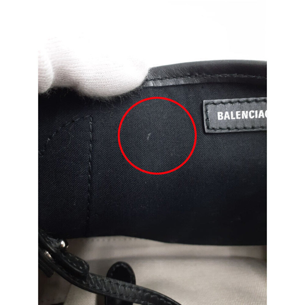 Balenciaga CABAS Tote Bag Canvas Leather White Black - Picture 4 of 9